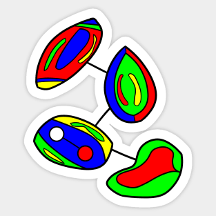 Bright Cell Division Sticker